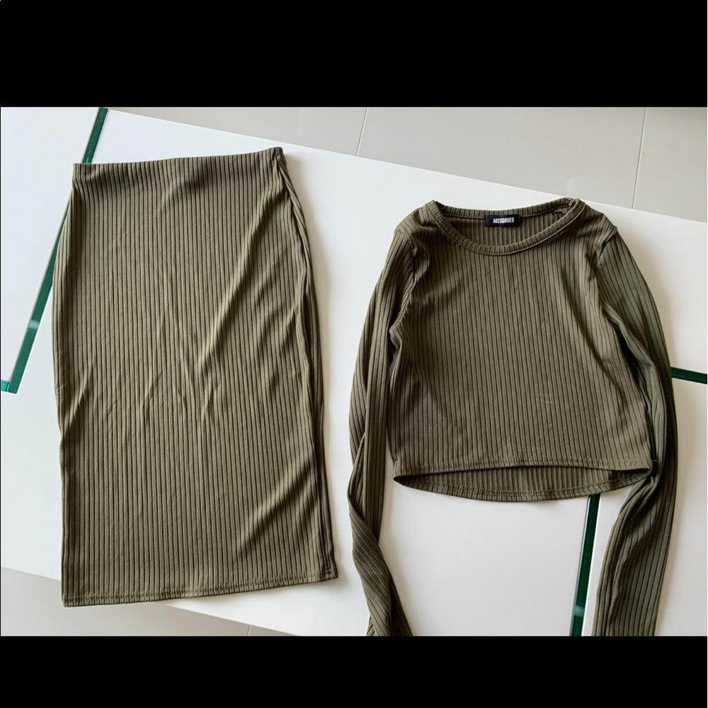 Co-ordinate midi skirt and crop top